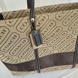 Coach Signature Lozenge Jacquard Tote